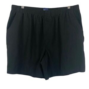 Women’s Basic Editions 7” High Rise Pull On Cotton Shorts in Black Size XXL